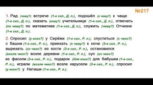 ГДЗ РУССКИЙ ЯЗЫК УПРАЖНЕНИЕ.217 КЛАСС 4 КАНАКИНА ЧАСТЬ 1