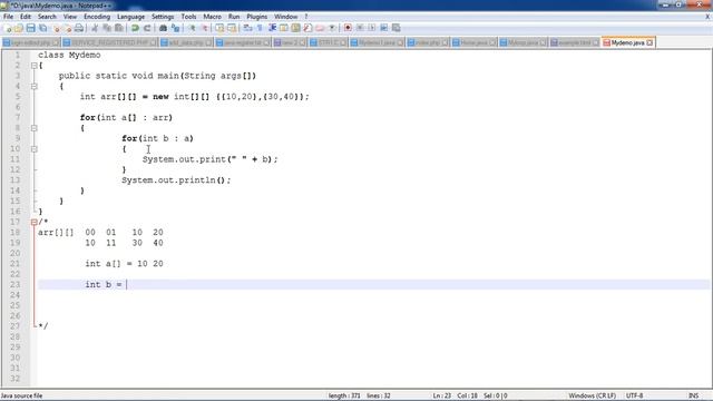 foreach loop in java || foreach loop java || foreach loop in java with array смотреть онлайн