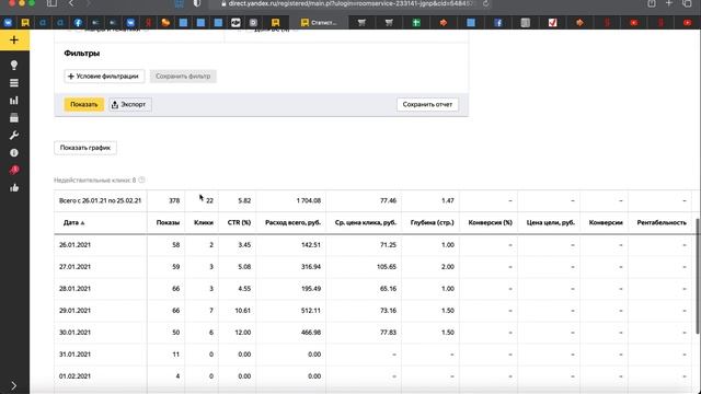 АУДИТ ЯНДЕКС ДИРЕКТ - КЛИНИНГ - СЕРГЕЙ | 2021-02-25 смотреть онлайн
