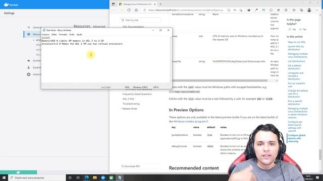 Docker Windows WSL 2 | Docker Usando muita Memoria e Processador no Windows смотреть онлайн