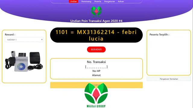 Undian Hadiah Poin Transaksi 2020 #4 смотреть онлайн