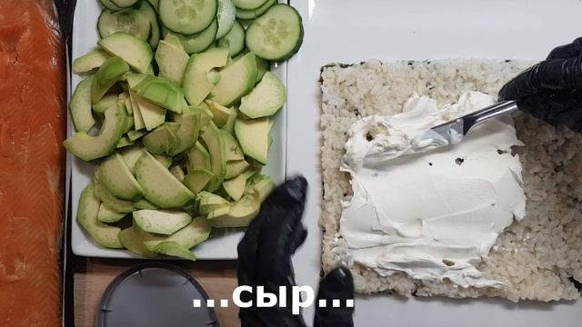 СУШИ-ТОРТ. Просто и очень вкусно!!! ФИЛАДЕЛЬФИЯ