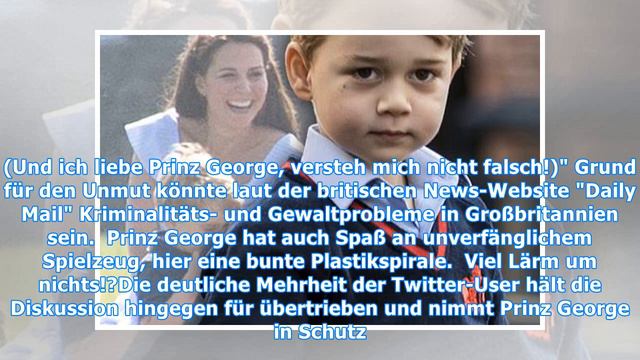 Prinz George: Harte Kritik wegen Foto mit Spielzeugwaffe