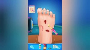 Лечим травму ноги в игре Foot doctor