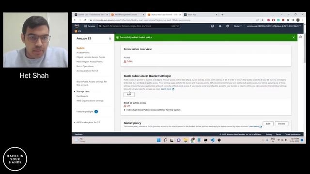 Deploy ReactJS App on AWS S3 Bucket | Het Shah смотреть онлайн