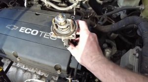 Chevy Cruze thermostat change P0597 repair.