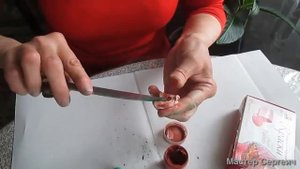 Как покрасить холодный фарфор