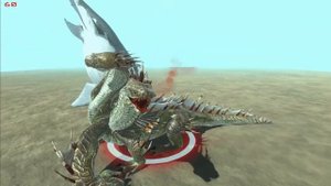 Мегалодон против Гидры _ Animal Revolt Battle Simulator