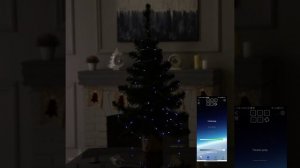 Умная гирлянда «Нить» 10 м роса, IP20, серебристая нить, 100 LED, управление с приложения, свечение