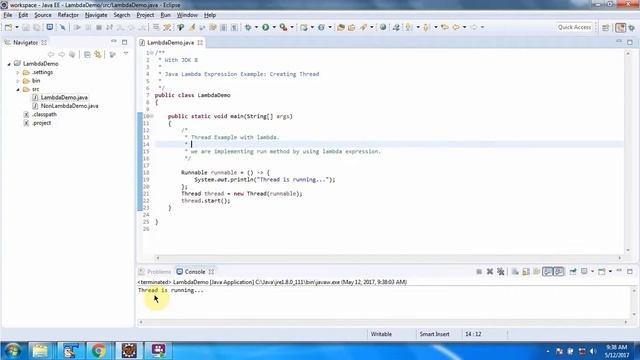 How to create a thread using Lambda expression? | Lambda expression in Java | Java Lambda expressio