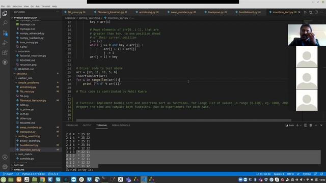 Python Bootcamp Session 2: Arrays, Function and Recursion