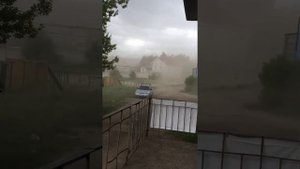 Начало урагана в Дзержинске Нижегородской Области