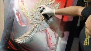 Spray Painting Abstract Phoenix 3D (By: Spray Paint Art JB)