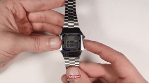 Обзор и настройка наручных часов CASIO A-178WA-1A от Shoper. [CASIO A-178WA-1ADF]