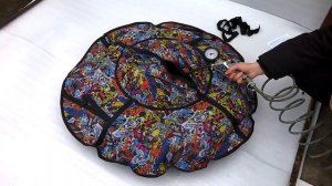 Как правильно накачать тюбинг - ватрушку для катания по снегу