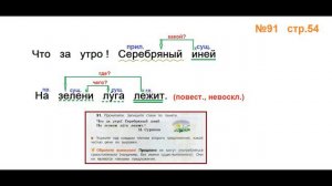 Руский язык учебник. 3 класс. Часть 1. Канакина Упражнение 91