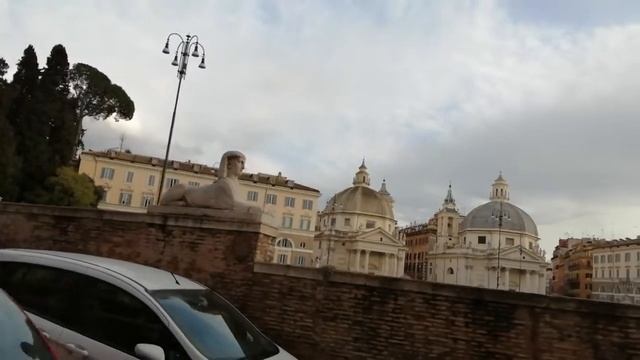 Piazza del Popolo a Roma. Lazio. Italia / Народная площадь в Риме. Лацио. Италия. смотреть онлайн