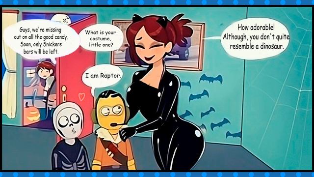 Mom wore a Halloween costume | Comic Dub смотреть онлайн