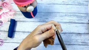 Сувенир Домовенок своими руками из картонных втулок и капрона Подарок своими руками\Master diy.