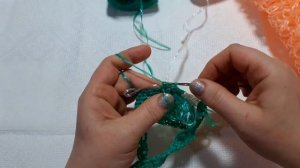 мочалка карамелька из полипропиленовой нити вязаная крючком