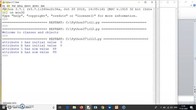 Classes and objects in python 1