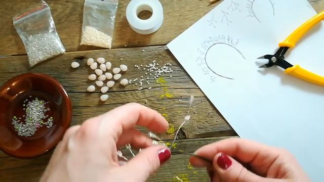 Фотореквизит своими руками - Обруч корона из проволоки и бисера