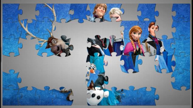 Frozen Puzzle Game with Anna, Elsa, Olaf and Kristoff - смотреть видео ...