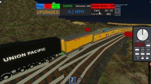 Crashing Trains in Roblox - RO scale Central Railroad!!!