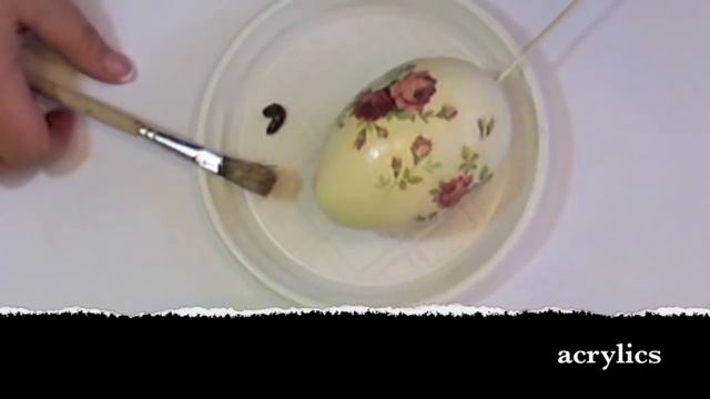 Decoupage Easter Egg - Tutorial  ------- DIY  By Catherine :)