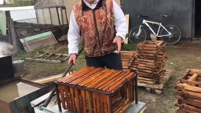 Варим рамки в каустической соде. Век живи, век учись. смотреть онлайн