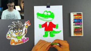 Как нарисовать Крокодила ГЕНУ из мультика