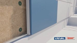 Фасадные металлокассеты Rival Decor закрытого типа.