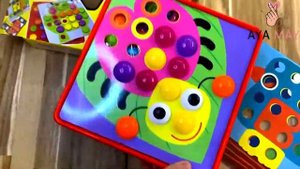 Мозаика - пуговки / Мозаика /  Button idea / Мозаика для малышей