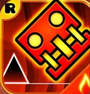 Passing the game Geometry Dash meltdown.