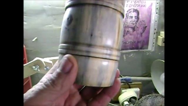 Бокал из липы под мрамор