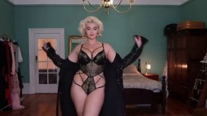Stefania ferrario black lingerie