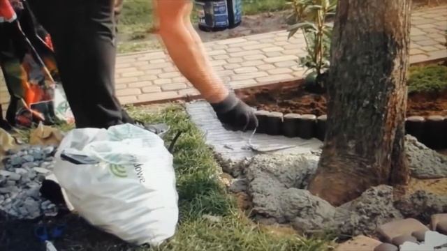 Красивый бордюр для газона или клумбы  Идеи для дачи