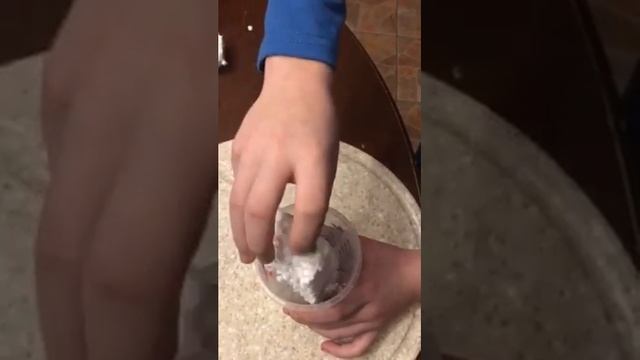 Превращение пенопласта в пену.