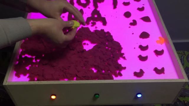 Стол для рисования песком «3 кнопки весь цветовой спектр» смотреть онлайн