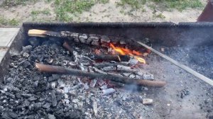 Черноморская кефаль на углях