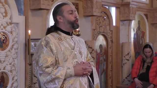 Проповедь протодиакона Александра Дикань в престольный праздник Свято-Никольского храма 19.12.2017 смотреть онлайн