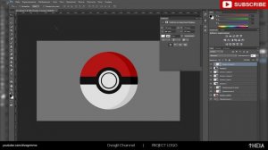 Logo Design Flat Pokemon Pokeball #9 | Project LOGO | Adobe Photoshop