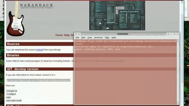 Install Rakarrack from Source Code git repository Part I - "Git" git