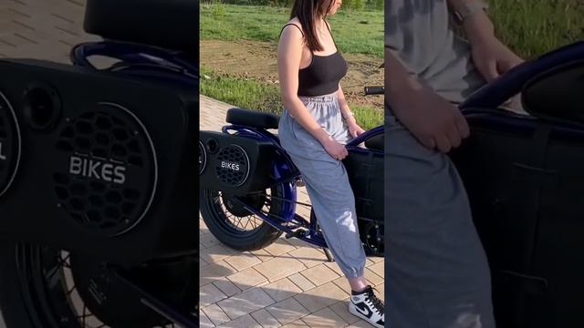 Мощный велозвук на велочоппере (мотозвук на электрочоппере). Megavel Bike Sound