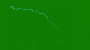 ФУТАЖ  - МОЛНИЯ   - ХРОМАКЕЙ НА ЗЕЛЕНОМ ФОНЕ