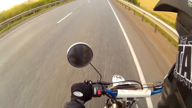 Покатушки в Мензелинске на Patron Junior 125. Поездка на екатерининский мост (Часть 1). смотреть онлайн