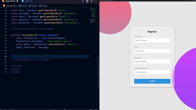 Form Validation Using Javascript | Client-Side Form Validation