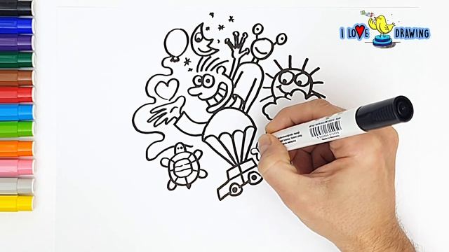 DOODLING FOR KIDS! (LEARN POP ART) смотреть онлайн