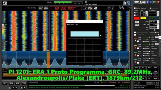 06.08.2022 10:02UTC, [Es], ERA 1 Proto Programma, Греция,  89.2МГц, 1879км