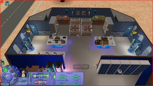 Эшфилд - Обзор общественных участков 2/2 - Симс 2 - The Sims 2 смотреть онлайн